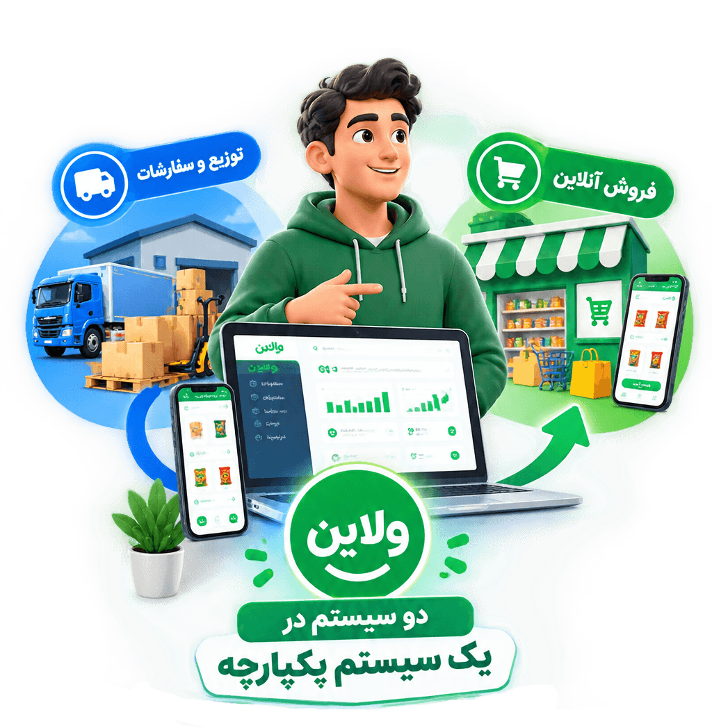 ولاین؛ مدیریت سفارشات و توزیع و فروش آنلاین